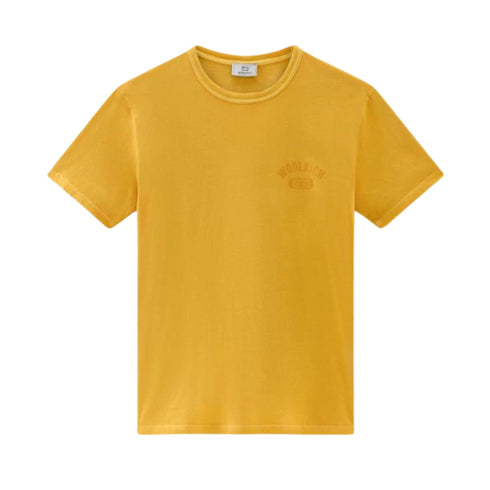 Woolrich T-shirt T-shirt Uomo in puro cotone Giallo - Francavilla Moda