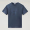 Woolrich T-shirt T-shirt Uomo Light Garment Dyed Celeste - Francavilla Moda