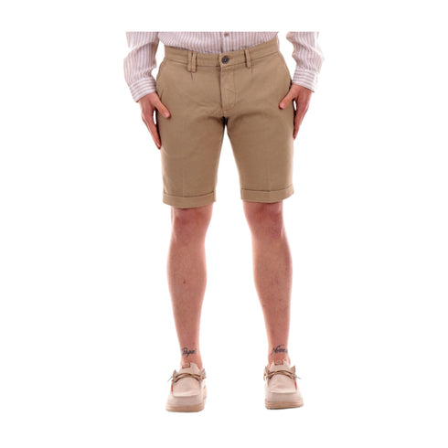 Yes Zee Bermuda Bermuda Uomo chino con pence Beige - Francavilla Moda
