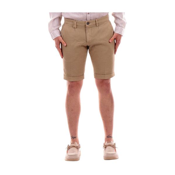 Yes Zee Bermuda Bermuda Uomo chino con pence Beige - Francavilla Moda