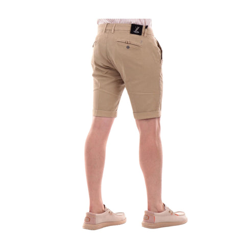 Yes Zee Bermuda Bermuda Uomo chino con pence Beige - Francavilla Moda