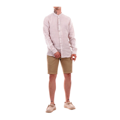 Yes Zee Bermuda Bermuda Uomo chino con pence Beige - Francavilla Moda