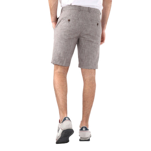 Yes Zee Bermuda casual Bermuda Uomo con coulisse in lino e cotone 31 - Francavilla Moda