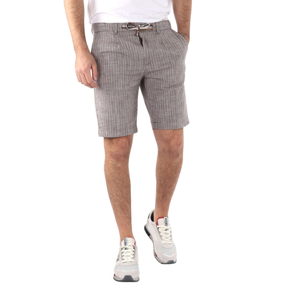 Yes Zee Bermuda casual Bermuda Uomo con coulisse in lino e cotone 31 - Francavilla Moda