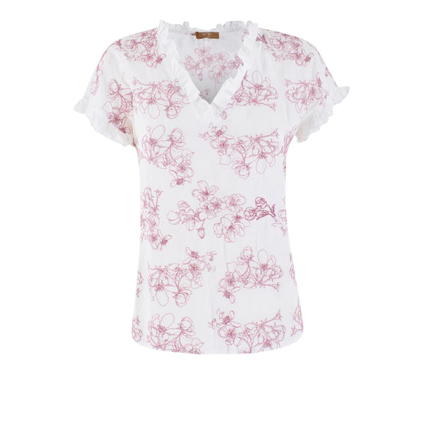 Yes Zee Blusa Blusa Donna in mussola ricamata S - Francavilla Moda