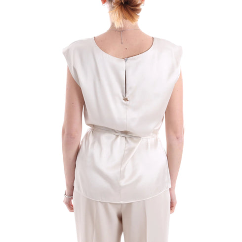 Yes Zee Blusa Blusa Donna smanicata con laccetto S - Francavilla Moda