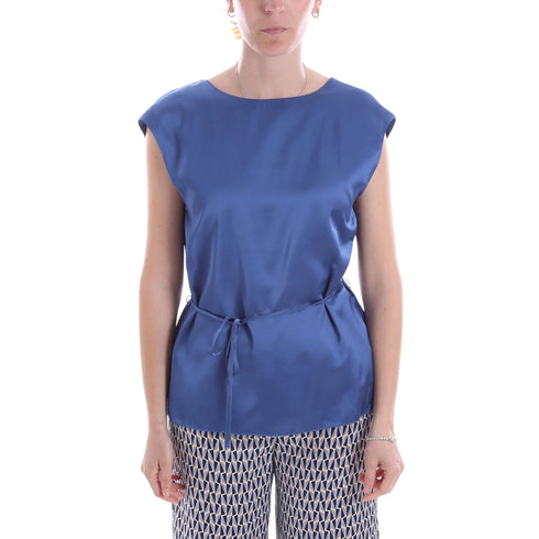 Yes Zee Blusa Blusa Donna smanicata con laccetto S P25 - YESZEEC230EU00 - 0715 - S - Francavilla Moda