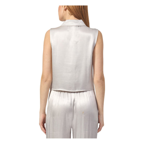 Yes Zee Camicia corta Camicia Donna cropped senza maniche XS P25 - YESZEEC201EN00 - 0819 - XS - Francavilla Moda