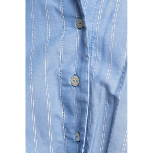 Yes Zee Camicia corta Camicia Donna rigata con nodo XS P25 - YESZEEC209YT00 - 2700 - XS - Francavilla Moda