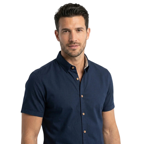 Yes Zee Camicia Camicia Uomo a manica corta M P26-YESZEEC721UL00-0710-M - Francavilla Moda