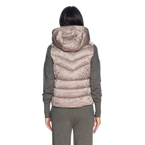 Yes Zee Gilet Gilet Donna corto con cappuccio S - Francavilla Moda