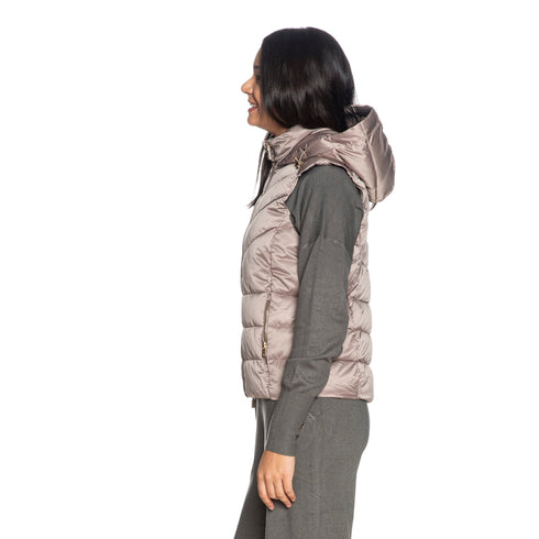 Yes Zee Gilet Gilet Donna corto con cappuccio S - Francavilla Moda