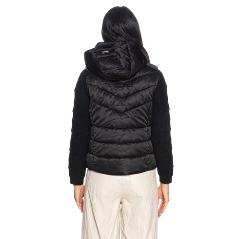 Yes Zee Gilet Gilet Donna corto con cappuccio S A26-YESZEEJ104M500-0801-S - Francavilla Moda