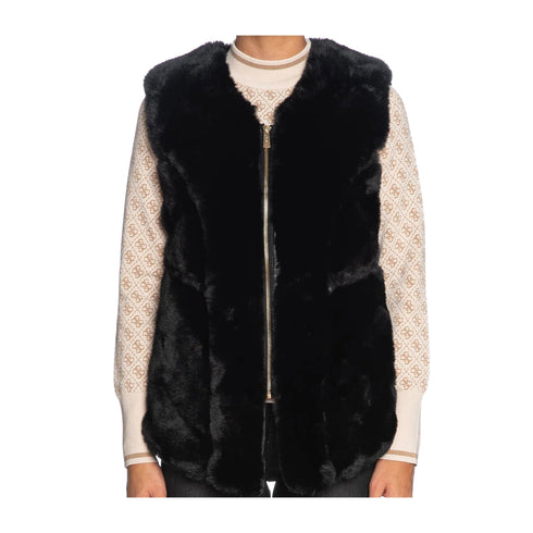 Yes Zee Gilet Gilet Donna in pelliccia sintetica Nero A24 - YESZEEJ102KX00 - 0801 - XS - Francavilla Moda