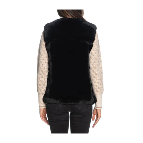 Yes Zee Gilet Gilet Donna in pelliccia sintetica Nero A24 - YESZEEJ102KX00 - 0801 - XS - Francavilla Moda