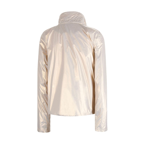 Yes Zee Giacca leggera Giubbino Donna effetto perlato Beige P24-YESZEEJ439GA00-0222-XS - Francavilla Moda