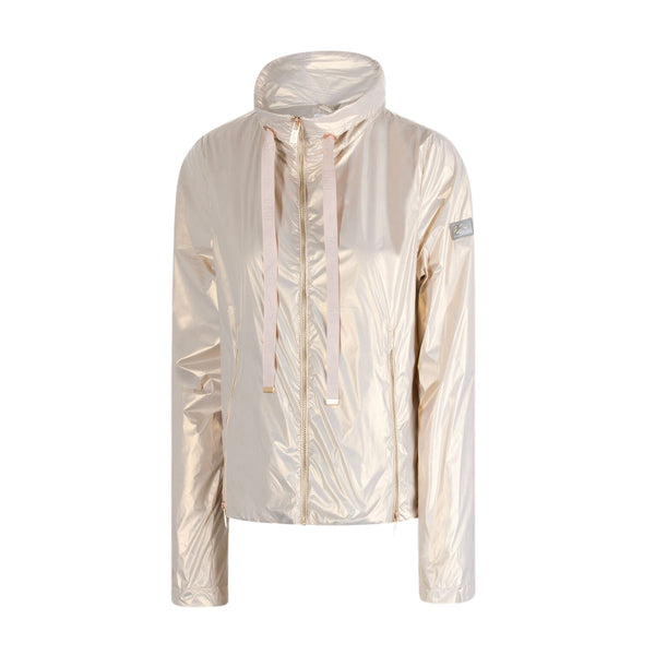 Yes Zee Giacca leggera Giubbino Donna effetto perlato Beige P24-YESZEEJ439GA00-0222-XS - Francavilla Moda