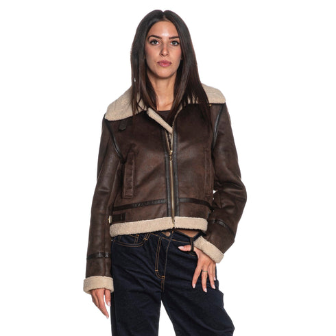 Yes Zee Giubbino Giubbino Donna in ecomontone da aviatore XS - Francavilla Moda