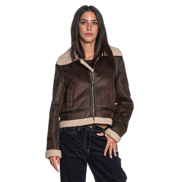 Yes Zee Giubbino Giubbino Donna in ecomontone da aviatore XS - Francavilla Moda