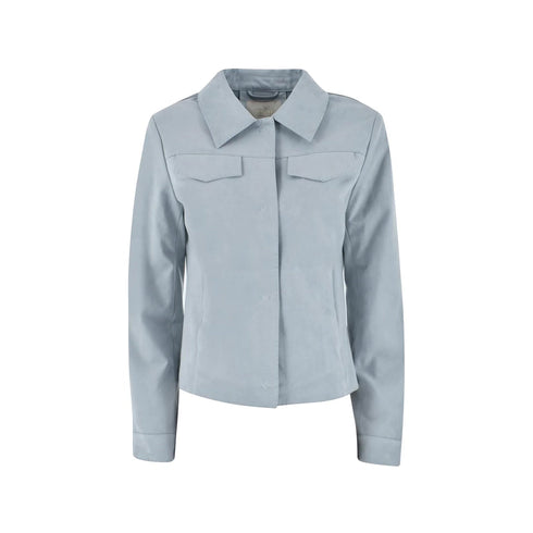 Yes Zee Giacca leggera Giubbino Donna scamosciato con taschini S P25 - YESZEEG438YA00 - 0633 - S - Francavilla Moda