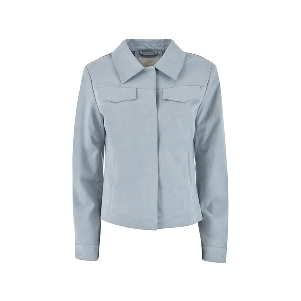 Yes Zee Giacca leggera Giubbino Donna scamosciato con taschini S P25 - YESZEEG438YA00 - 0633 - S - Francavilla Moda