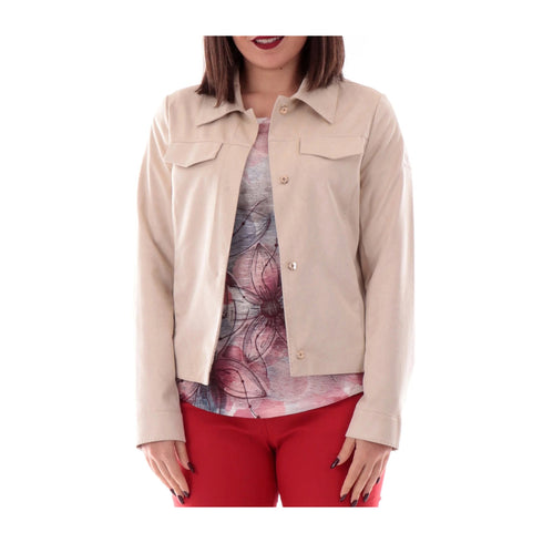 Yes Zee Giacca leggera Giubbino Donna scamosciato con taschini S - Francavilla Moda