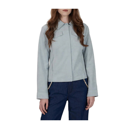 Yes Zee Giacca leggera Giubbino Donna scamosciato con taschini S P25 - YESZEEG438YA00 - 0633 - S - Francavilla Moda