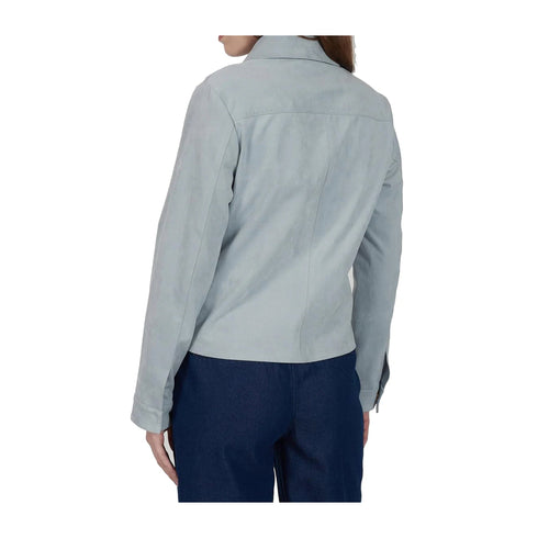 Yes Zee Giacca leggera Giubbino Donna scamosciato con taschini S P25 - YESZEEG438YA00 - 0633 - S - Francavilla Moda