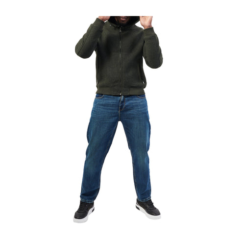 Yes Zee Giacca leggera Giubbino Uomo effetto lana Verde A24 - YESZEEJ844QK00 - 0905 - M - Francavilla Moda