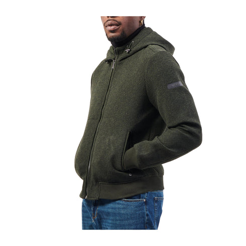 Yes Zee Giacca leggera Giubbino Uomo effetto lana Verde A24 - YESZEEJ844QK00 - 0905 - M - Francavilla Moda