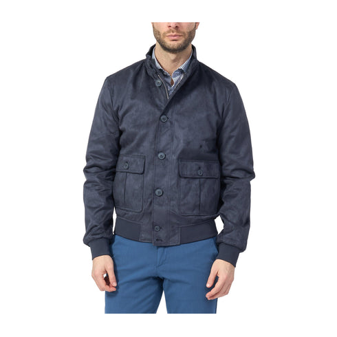 Yes Zee Giacca leggera Giubbino Uomo scamosciato con patte M P25 - YESZEEJ519YI00 - 0710 - M - Francavilla Moda