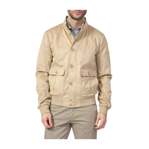 Yes Zee Giacca leggera Giubbino Uomo scamosciato con patte M P25 - YESZEEJ519YI00 - 0222 - M - Francavilla Moda