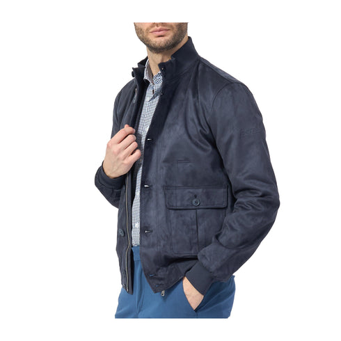 Yes Zee Giacca leggera Giubbino Uomo scamosciato con patte M P25 - YESZEEJ519YI00 - 0710 - M - Francavilla Moda