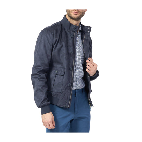 Yes Zee Giacca leggera Giubbino Uomo scamosciato con patte M P25 - YESZEEJ519YI00 - 0710 - M - Francavilla Moda