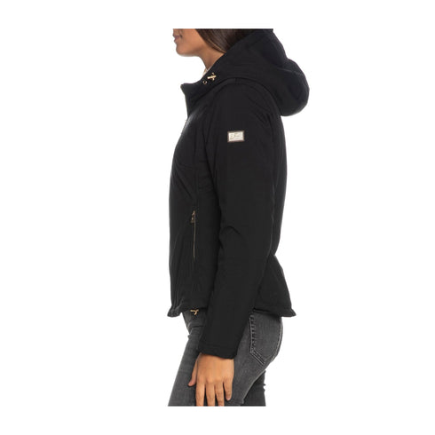 Yes Zee Giacca imbottita Giubbotto Donna corto in softshell Nero A24 - YESZEEJ028M200 - 0801 - S - Francavilla Moda
