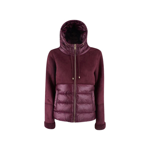 Yes Zee Giacca imbottita Giubbotto Donna ecomonotone con cappuccio Prugna A24 - YESZEEJ018GN00 - 0522 - XS - Francavilla Moda