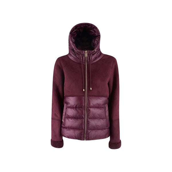 Yes Zee Giacca imbottita Giubbotto Donna ecomonotone con cappuccio Prugna A24 - YESZEEJ018GN00 - 0522 - XS - Francavilla Moda