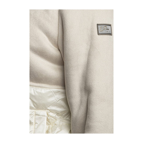 Yes Zee Giacca imbottita Giubbotto Donna ecomonotone con cappuccio Avorio - Francavilla Moda