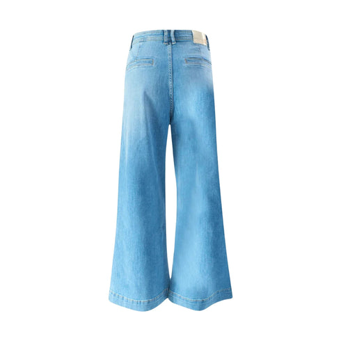 Yes Zee Jeans Jeans Donna a palazzo in cotone Jeans chiaro - Francavilla Moda
