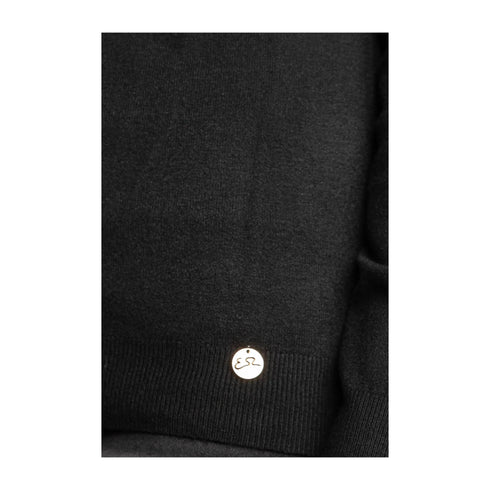 Yes Zee Maglia Maglia Donna a barchetta tinta unita Nero A24 - YESZEEM053RU00 - 0801 - S - Francavilla Moda