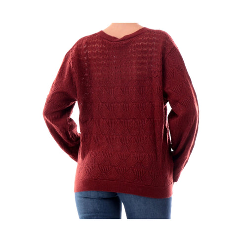 Yes Zee Maglia Maglia Donna a V traforata XS A25 - YESZEEM019IQ00 - 0580 - XS - Francavilla Moda