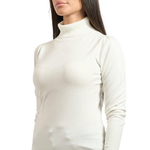 Yes Zee Maglia Maglia Donna dolcevita manica sbuffo XS - Francavilla Moda