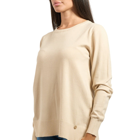 Yes Zee Maglia Maglia Donna over con spacchetti XS - Francavilla Moda