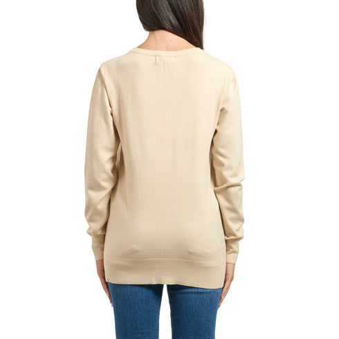 Yes Zee Maglia Maglia Donna oversize con spacchetti XS A26-YESZEEM052RU00-0801-XS - Francavilla Moda