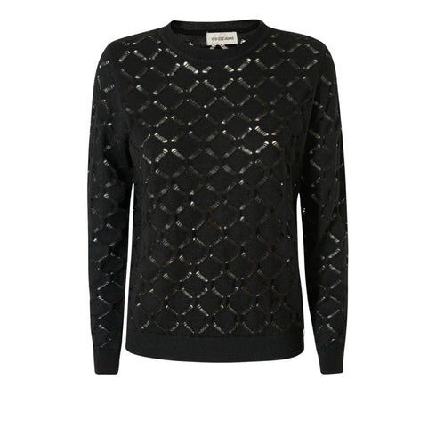 Yes Zee Maglia Maglia Donna traforata misto viscosa XS - Francavilla Moda