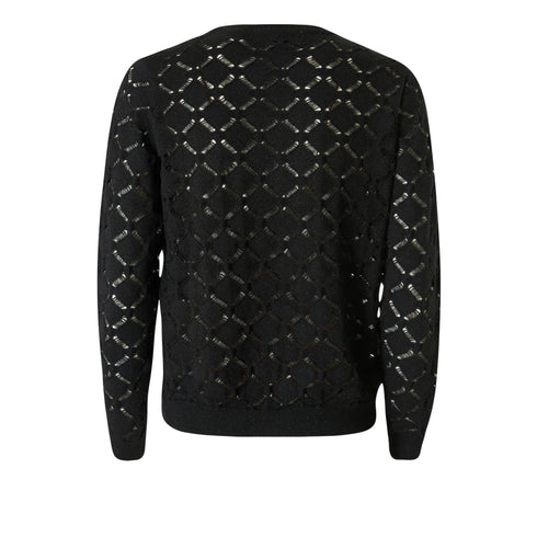 Yes Zee Maglia Maglia Donna traforata misto viscosa XS - Francavilla Moda