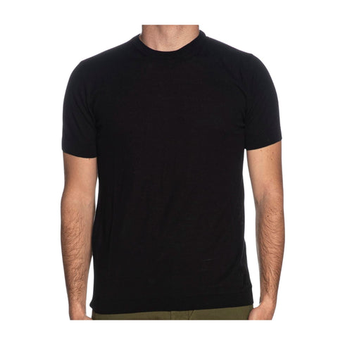 Yes Zee Maglia Maglia Uomo girocollo a maniche corte Nero P24-YESZEEM715DH00-0801-M - Francavilla Moda