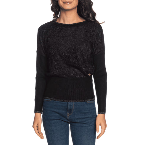 Yes Zee Maglia Maglioncino girocollo pipistrello S A25-YESZEEM014IS00-0801-S - Francavilla Moda