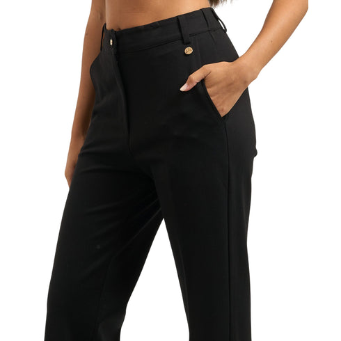 Yes Zee Pantalone Pantalone Donna a palazzo misto viscosa XS A25 - YESZEEP368CE00 - 0801 - XS - Francavilla Moda