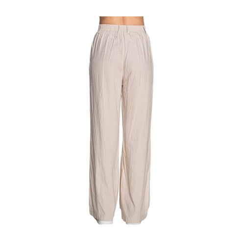 Yes Zee Pantaloni Pantalone Donna ampio vita elasticizzata S - Francavilla Moda